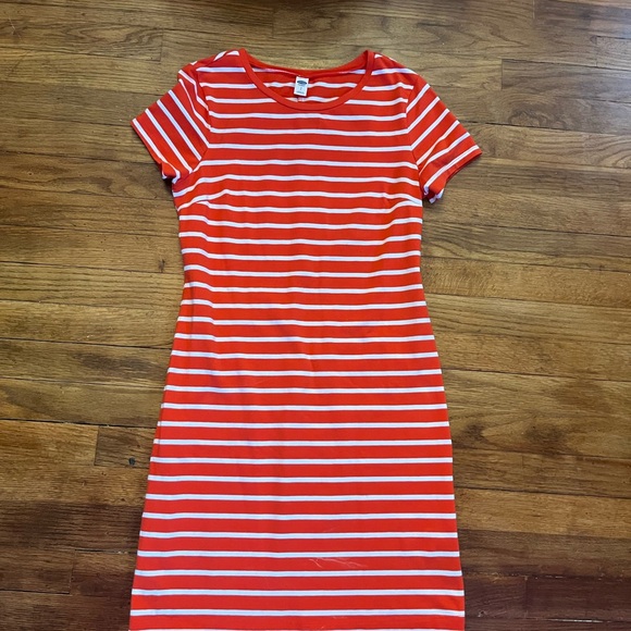 Bundle *** Old Navy Black and White Stripe Dress and orange and white dress - Picture 6 of 6